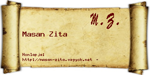 Masan Zita névjegykártya